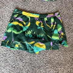 Vtg 60’s 70’s MOD Swimsuit Bikini Accentuette skort Bra Fully Lined