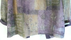GIULIA v Women’s Over TOP/JACKET Size 16 Vintage purple sheer