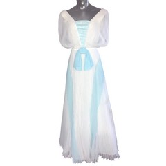 VINTAGE 50s-60s Lilli Diamond of California Gown Dress Small S REGENCY FAIRY