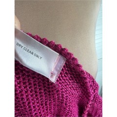 Vintage Inspiration Watermelon Hand Loomed Sweater Pink Taiwan Women’s M