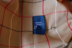 Vintage Burberrys Red Trench Coat Made England Removable Wool Liner Size 14