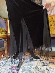 Vtg 90s Dressbarn Velvet Goth Whimsigoth Witchy Stevie Nicks 20s Inspo Dress