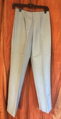 Vintage Blue Leisure Suit Womens Jacket Pants 60s 70s Frank Lee Sz Small / Med