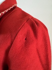 1940s Vtg Mexican Wool Embroidered Tourist Souvenir Jacket 40s Folk Art