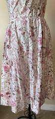 Vintage 1950s Ladies JERRY GILDEN SPECTATOR Pink Cotton Dress Full Skirt
