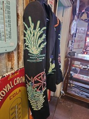 VTG RICKRAGEOUS custom cactus rodeo queen chain stitch western jacket handcraft