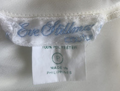 Vintage Eve Stillman Bridal White Satin Cami White Lace Button Fairy Romantic
