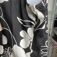 VTG 90s DBY LTD Women’s Black Floral Hawaiian Print Sleeveless Midi Dress Sz 7/8