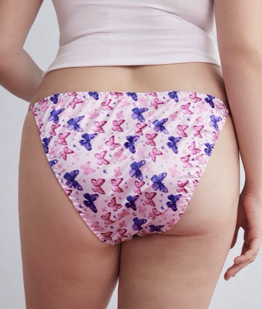 VTG 90’s Style Satin Polyester String Bikini Butterfly 🦋 Panties PLUS 4XL NEW