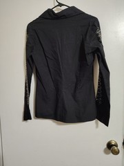 Vintage Brazil Roxx Women’s Western Long Sleeve Shirt Rhinestone Stud Medium