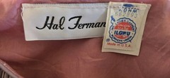 1970s HAL FERMAN Accordian Pleated Blouse & Skirt Set w Dolman Sleeves One Size