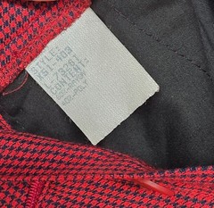 Vintage Tail High Waisted Trouser Shorts Red Check Preppy Retro Golf (4)