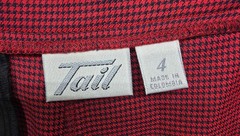 Vintage Tail High Waisted Trouser Shorts Red Check Preppy Retro Golf (4)