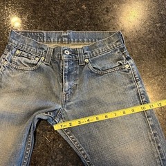 Levis 511 Skinny Blue Jeans Size 28×30 Distressed Red Tab Y2K Honeycomb 90s 200s