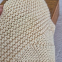 Vintage Norma Della Legge Wool Cardigan Sweater Cream Button Front Size Medium