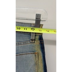 Hudson Mini Skirt Denim Viper Women 23 Blue Stripe Pink Yellow Boho Festival Y2K