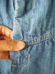 CANDIES Vtg 90s Blue Denim Western Cut Skirt-Waist 26.5″