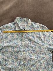 Vintage Burberrys of London Shirt Women’s Sz 42 Short Sleeve Floral Print France