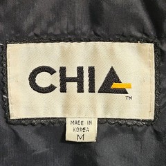Chia Colorblock Leather Jacket Wmns M Patchwork Multicolor Vintage Hood Bomber *