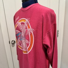 Vtg Women’s St. Augustine Florida Oversized Top Size Large Pink Tourist 90’s