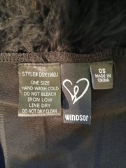 Vintage 90s Windsor Black Feather Maribou Sheer Nylon Peignoir Robe Pinup O/S