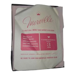 Vintage 1960s Merville Stockings Thigh‑High Garter Hosiery Size 11.5 Long
