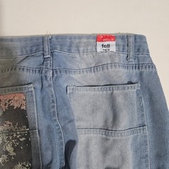 Vintage 90s JNCO Jeans Baggy Wide Leg Crown Graffiti Light Wash 31 Y2K Skater