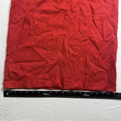 Vintage Wild Party Red Peplum Dress Gold Buttons Cocktail Officewear Sz 11/12