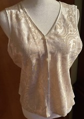 Vintage Escapades Champagne Tapestry Cami Size M Medium Made in USA