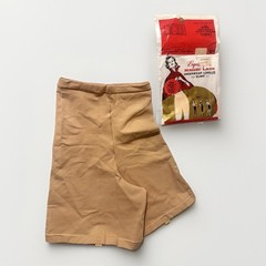 Vintage Shape Wear Exquisite Form Magic Lady Longleg Large Nude w/ Garters NOS
