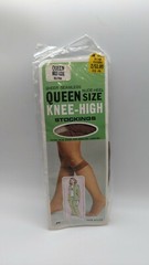 NIP VINTAGE KMART SHEER SEAMLESS QUEEN SIZE MIST TONE KNEE HIGH NYLON STOCKINGS