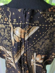 Vintage Coco Bianco Faux Wrap Dress Multicolor Abstract Floral Women’s 12