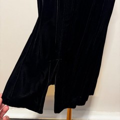 VINTAGE 80s Jessica McClintock Gunne Sax Velvet Metallic Strapless Dress SZ 11