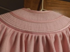 EVELYN PEARSON VINTAGE DACRON POLYESTER SNAP LOUNGE ROBE PINK M 10-12 PETITE