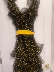 fun, glamourous coctail dress, vintage Scassi size 4
