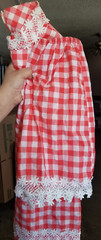 VINTAGE PATTY WOODARD CALIFORNIA RED GINGHAM DRESS SIZE S/M- cottage core-kawaii