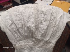 Antique Edwardian 1900s Cotton & Lace Lawn Dress Tea Dress