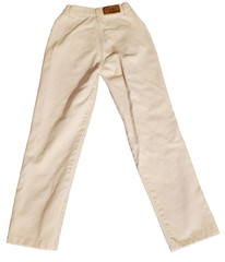 Vtg 80s Rockies Rocky Mountain Western High-waisted Bare Back Tan Jeans-Sz 27/5