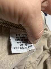 Vintage Y2K L.E.I. Tan Corset Tie Ultra-Flare Size 13
