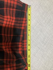 VTG 1980s Fletcher Jones Wool Kilt Skirt Red Tartan Plaid Pleated Maxi Wrap XS