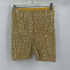 Vintage Malco Modes Gold Metallic Lame Square Dance Bloomers Pettipants Size L