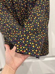 Avon Fashions VTG 90s Blazer Blouse Size 5/6 Long Sleeve Button Up Geometric
