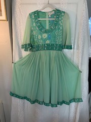 Vintage Averardo Bessi silk chiffon dress 10 Beautiful!
