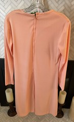 Vtg Holly Hill Levin & Co 1950’s nightgown Peach Orange POLYESTER Nylon Medium