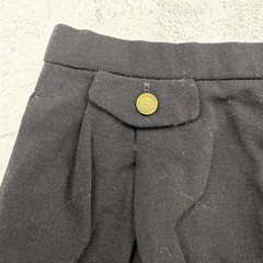 Vintage Burberrys Skirt Suit Womens 10/12 Black 100% Wool Knit 2 Piece Blazer