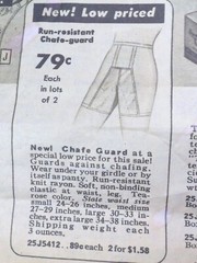 Vtg 1950s 1960s Warner’s Chafeze Girdle Chafe Guard Average Size
