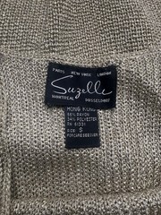 Vintage Rocker Glam Knit tank top SZ S metallic lurex SUZELLE 80s 90s Disco