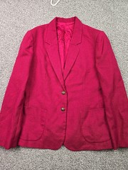 Vintage KGR Coat Womans 16 Pink Blazer Business Casual College City School