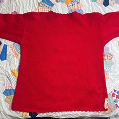 Tiara International 1997 Vintage Christmas Tree Sweater Red Embellished Large