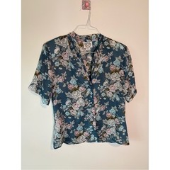 Vintage Fritz & Lloyd Button-Front Blouse – flawed